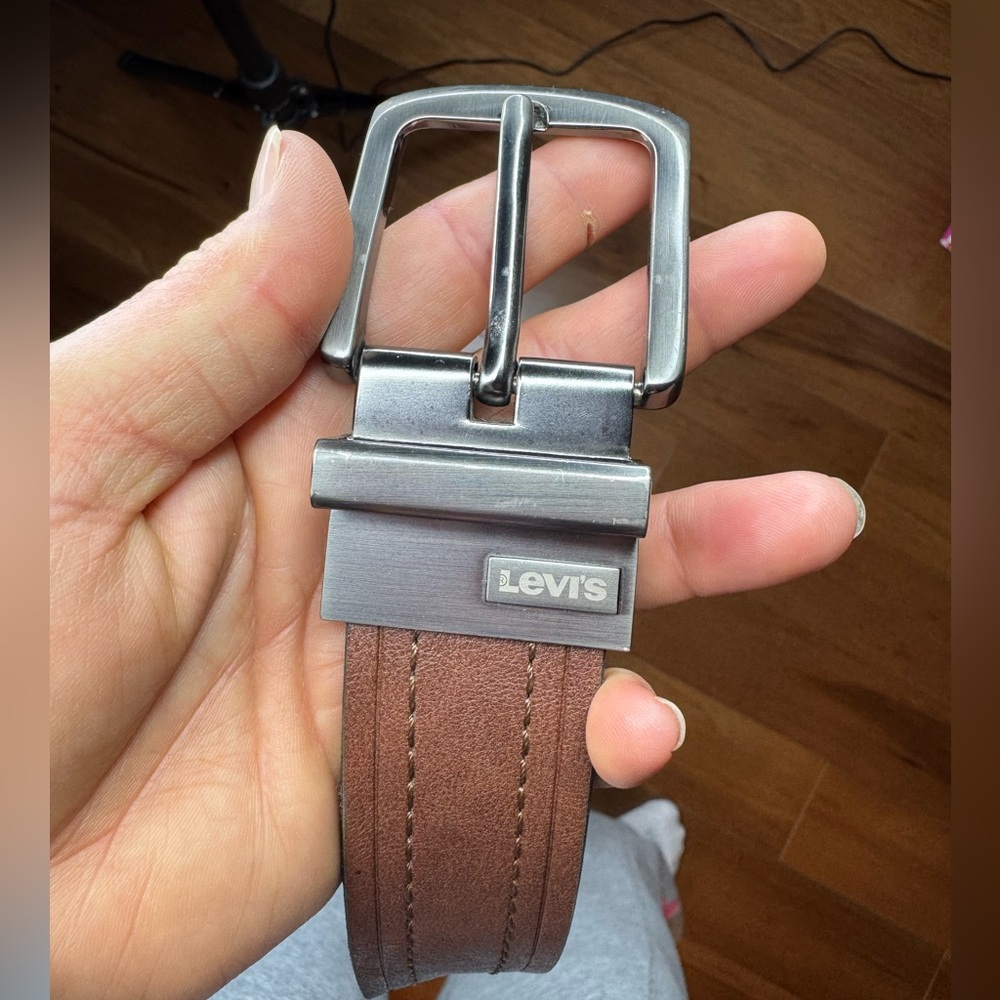 Levi's Brown Leather Men's Belt